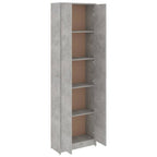 vidaXL Garderobenschrank Betongrau 55x25x189 cm Holzwerkstoff