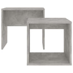vidaXL Couchtisch-Set Betongrau 48x30x45 cm Holzwerkstoff