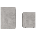 vidaXL Couchtisch-Set Betongrau 48x30x45 cm Holzwerkstoff
