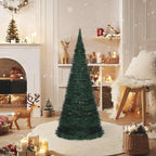 vidaXL Künstlicher Pop-Up-Weihnachtsbaum mit Beleuchtung Grün 150 cm