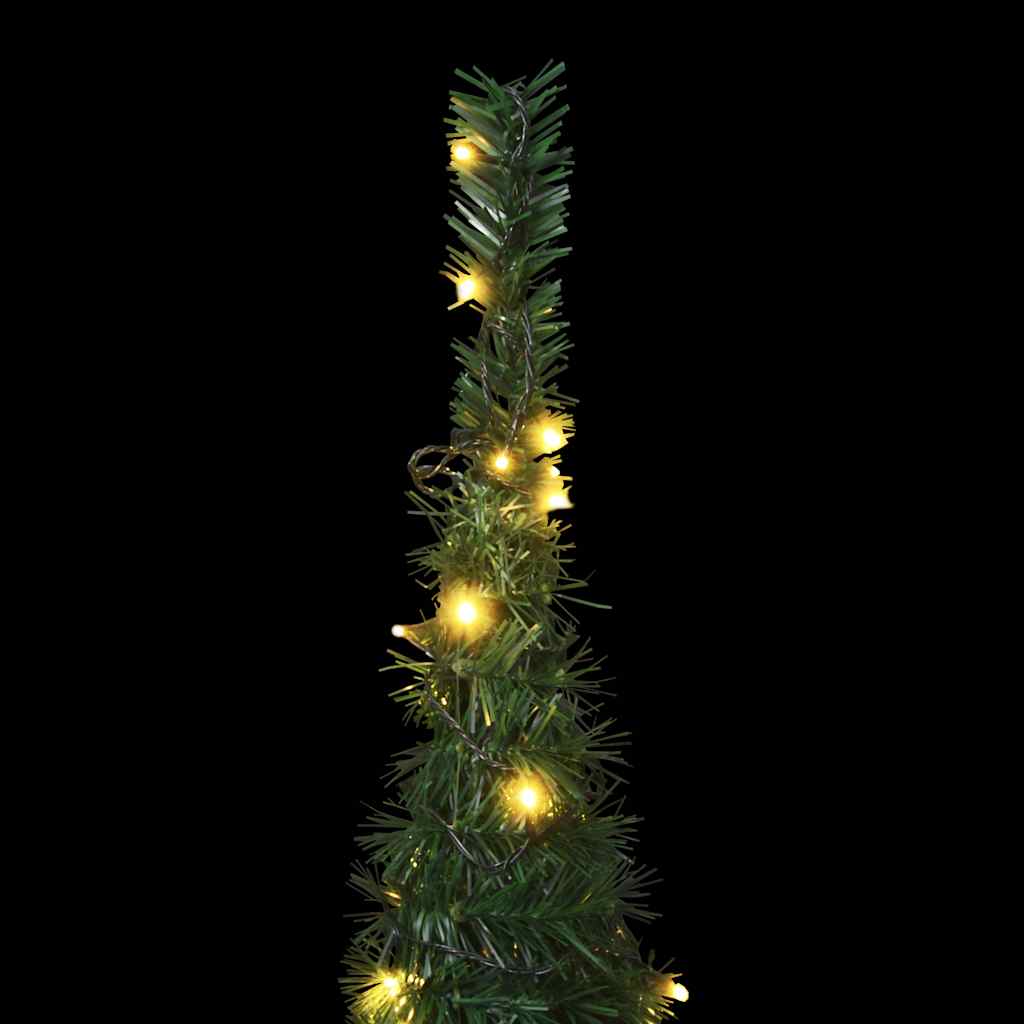 vidaXL Künstlicher Pop-Up-Weihnachtsbaum mit Beleuchtung Grün 150 cm