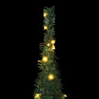 vidaXL Künstlicher Pop-Up-Weihnachtsbaum mit Beleuchtung Grün 150 cm