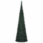 vidaXL Künstlicher Pop-Up-Weihnachtsbaum mit Beleuchtung Grün 150 cm