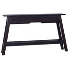 vidaXL Konsolentisch Schwarz 120x30x75 cm Massivholz Mahagoni