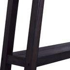 vidaXL Konsolentisch Schwarz 120x30x75 cm Massivholz Mahagoni
