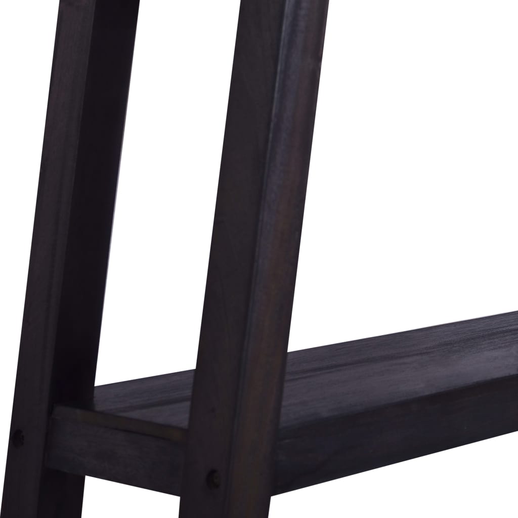 vidaXL Konsolentisch Schwarz 120x30x75 cm Massivholz Mahagoni
