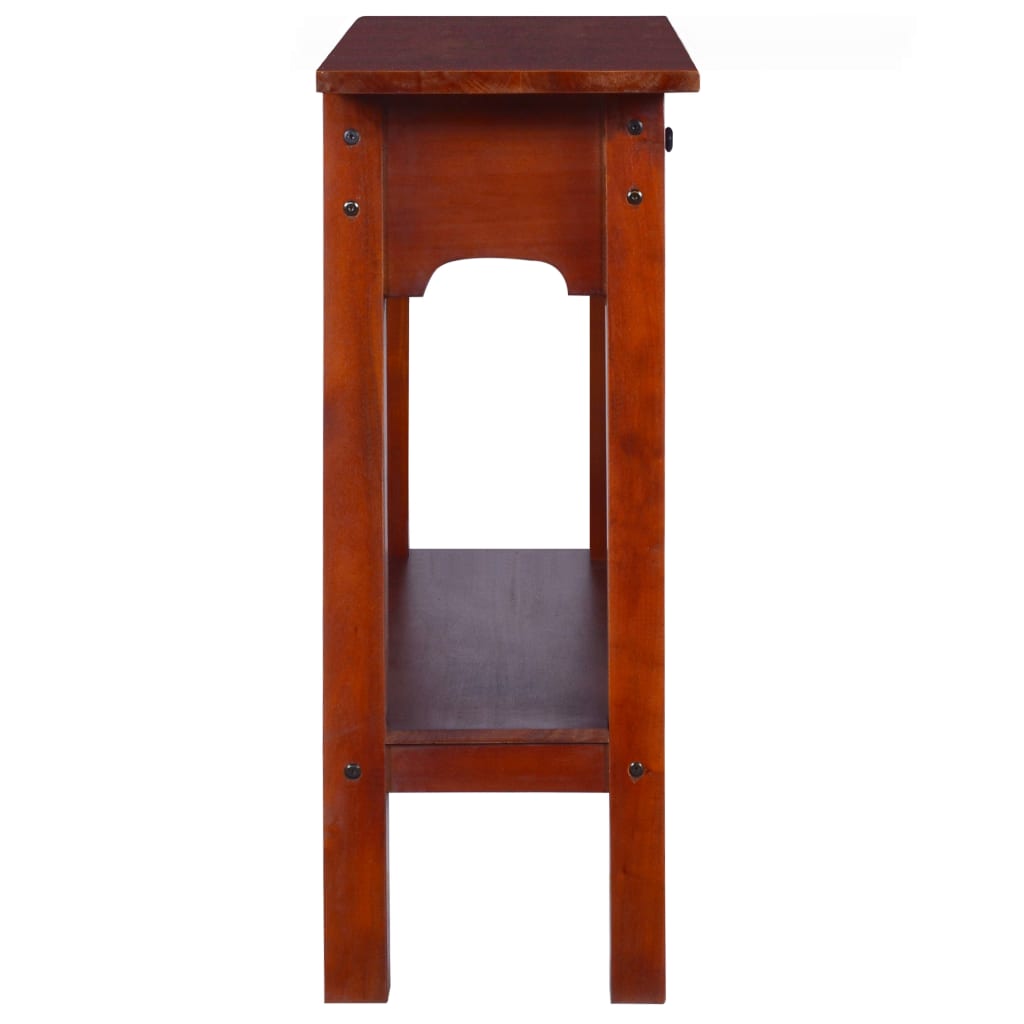 vidaXL Konsolentisch Klassisches Braun 90x30x75 cm Massivholz Mahagoni