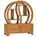 vidaXL Schrank mit Yin-Yang-Regal 68x26x83 cm Teak Massivholz