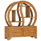 vidaXL Schrank mit Yin-Yang-Regal 68x26x83 cm Teak Massivholz