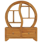 vidaXL Schrank mit Yin-Yang-Regal 68x26x83 cm Teak Massivholz