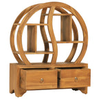 vidaXL Schrank mit Yin-Yang-Regal 68x26x83 cm Teak Massivholz