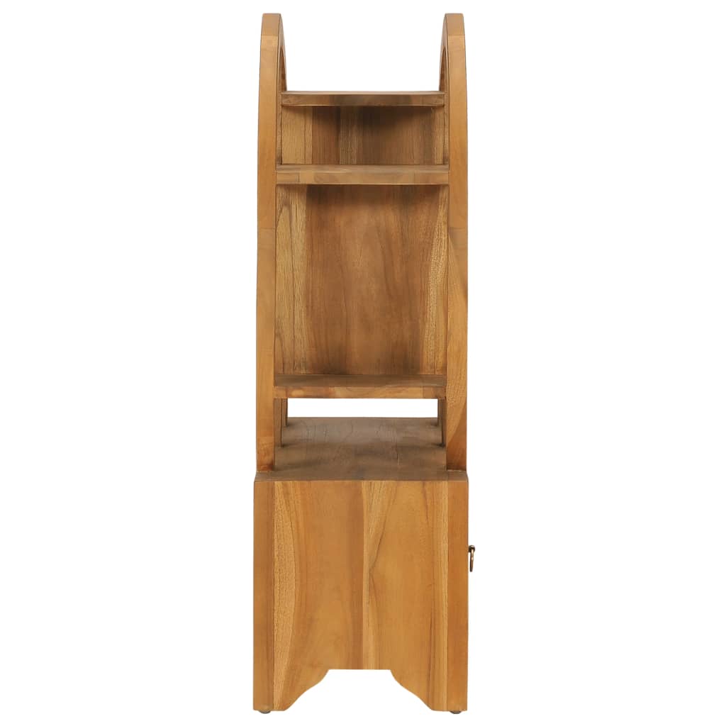 vidaXL Schrank mit Yin-Yang-Regal 68x26x83 cm Teak Massivholz