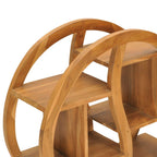 vidaXL Schrank mit Yin-Yang-Regal 68x26x83 cm Teak Massivholz