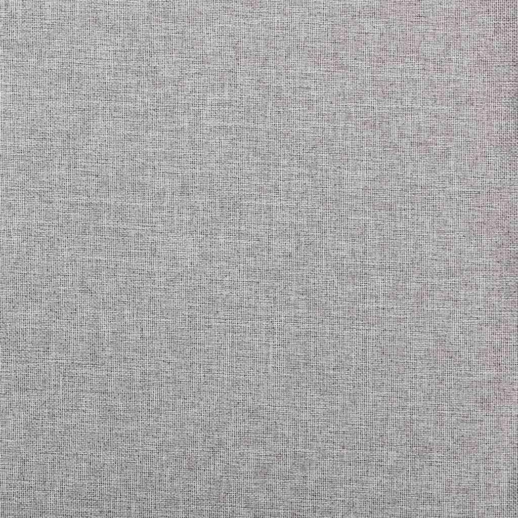 vidaXL Verdunkelungsvorhänge Haken Leinenoptik 2 Stk. Grau 140x175 cm