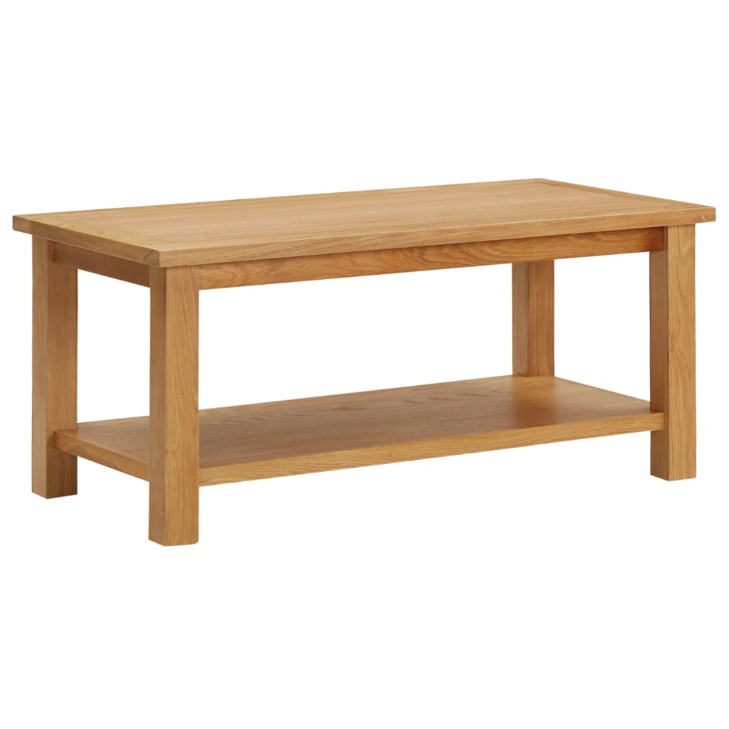 vidaXL Couchtisch Eiche Massivholz