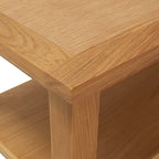 vidaXL Couchtisch Eiche Massivholz