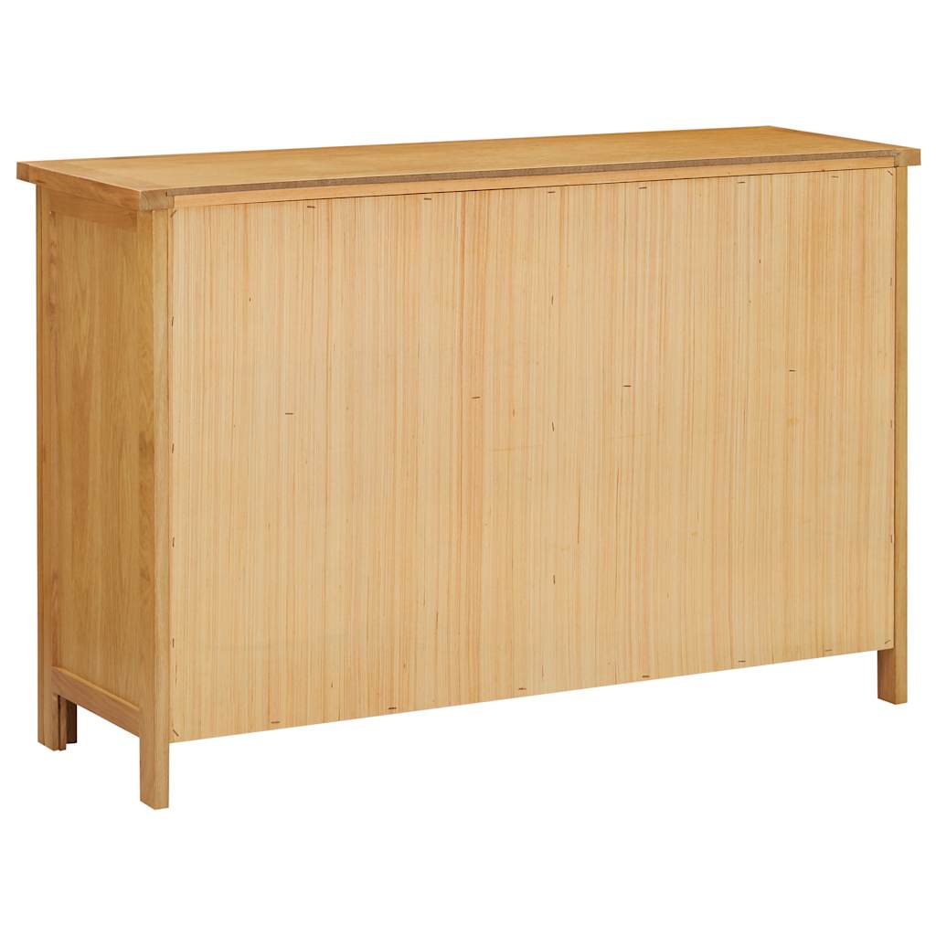 vidaXL Kommode 105x33,5x73 cm Massivholz Eiche