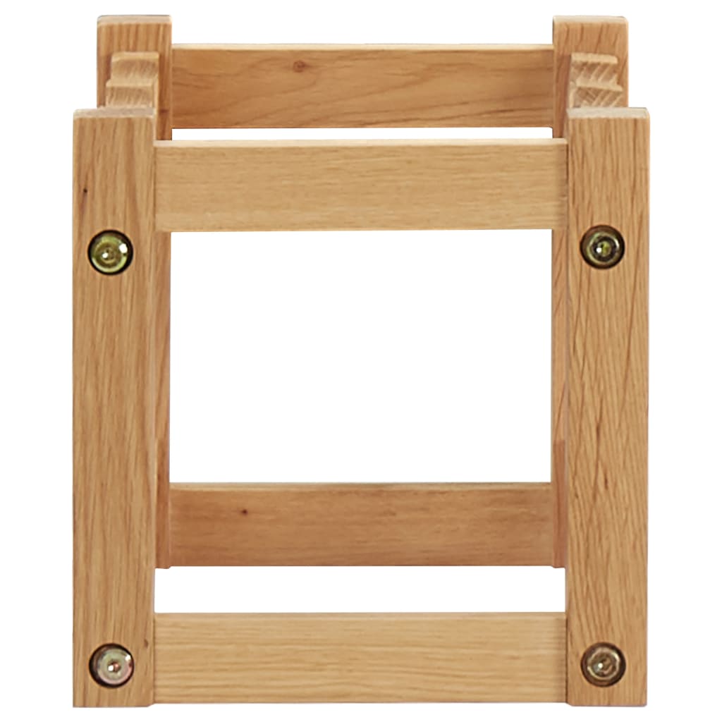 vidaXL Weinregal für 6 Flaschen 37 x 21 x 21 cm Eiche Massivholz