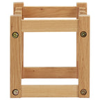 vidaXL Weinregal für 6 Flaschen 37 x 21 x 21 cm Eiche Massivholz