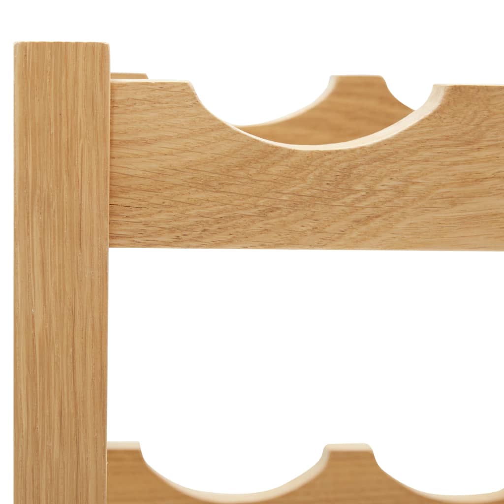 vidaXL Weinregal für 6 Flaschen 37 x 21 x 21 cm Eiche Massivholz