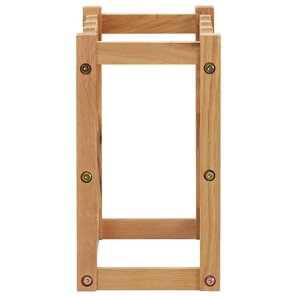 vidaXL Weinregal für 12 Flaschen 47 x 21 x 36 cm Eiche Massivholz