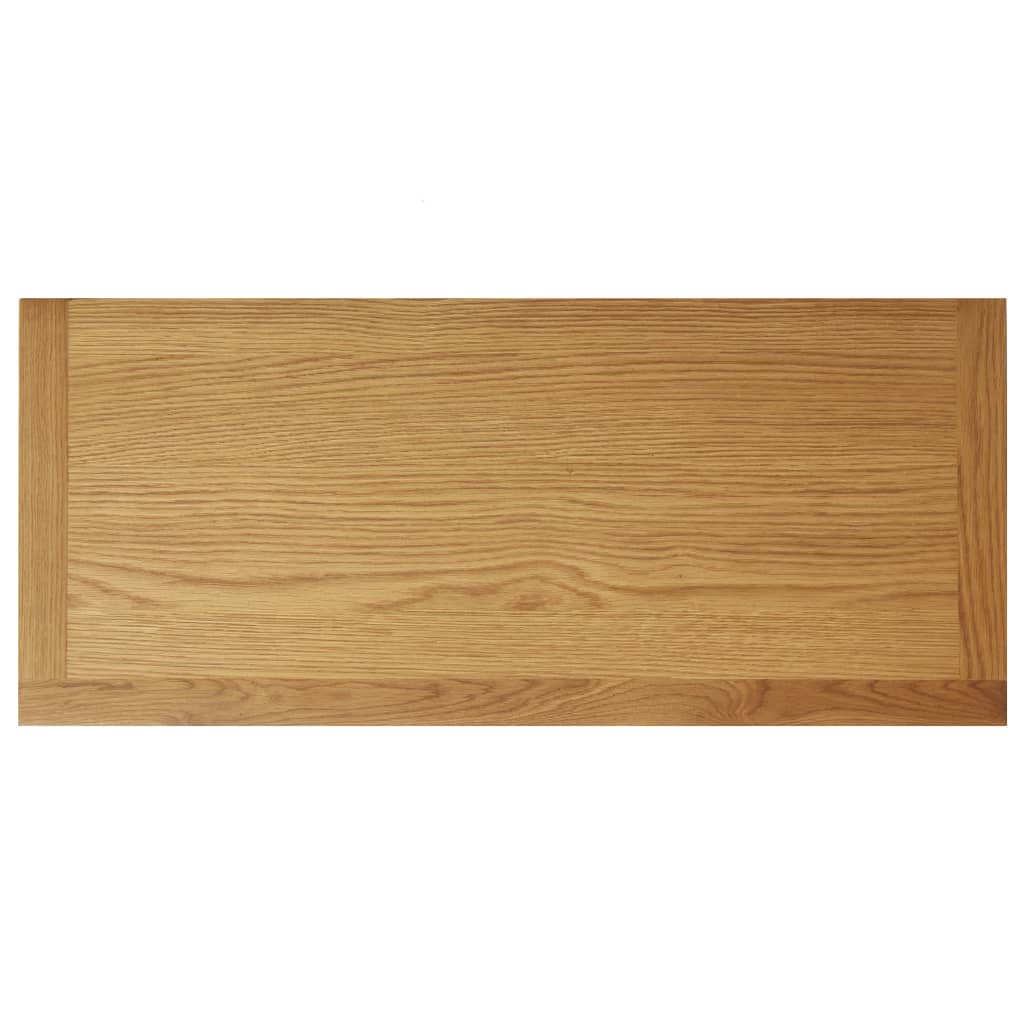 vidaXL Weinschrank 80x32x80 cm Eiche Massivholz