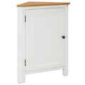 vidaXL Eckschrank 59x45x80 cm Massivholz Eiche