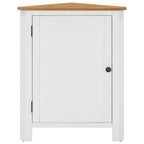 vidaXL Eckschrank 59x45x80 cm Massivholz Eiche