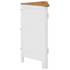vidaXL Eckschrank 59x45x80 cm Massivholz Eiche