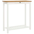 vidaXL Bartisch 100x40x110 cm Massivholz Eiche