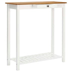vidaXL Bartisch 100x40x110 cm Massivholz Eiche
