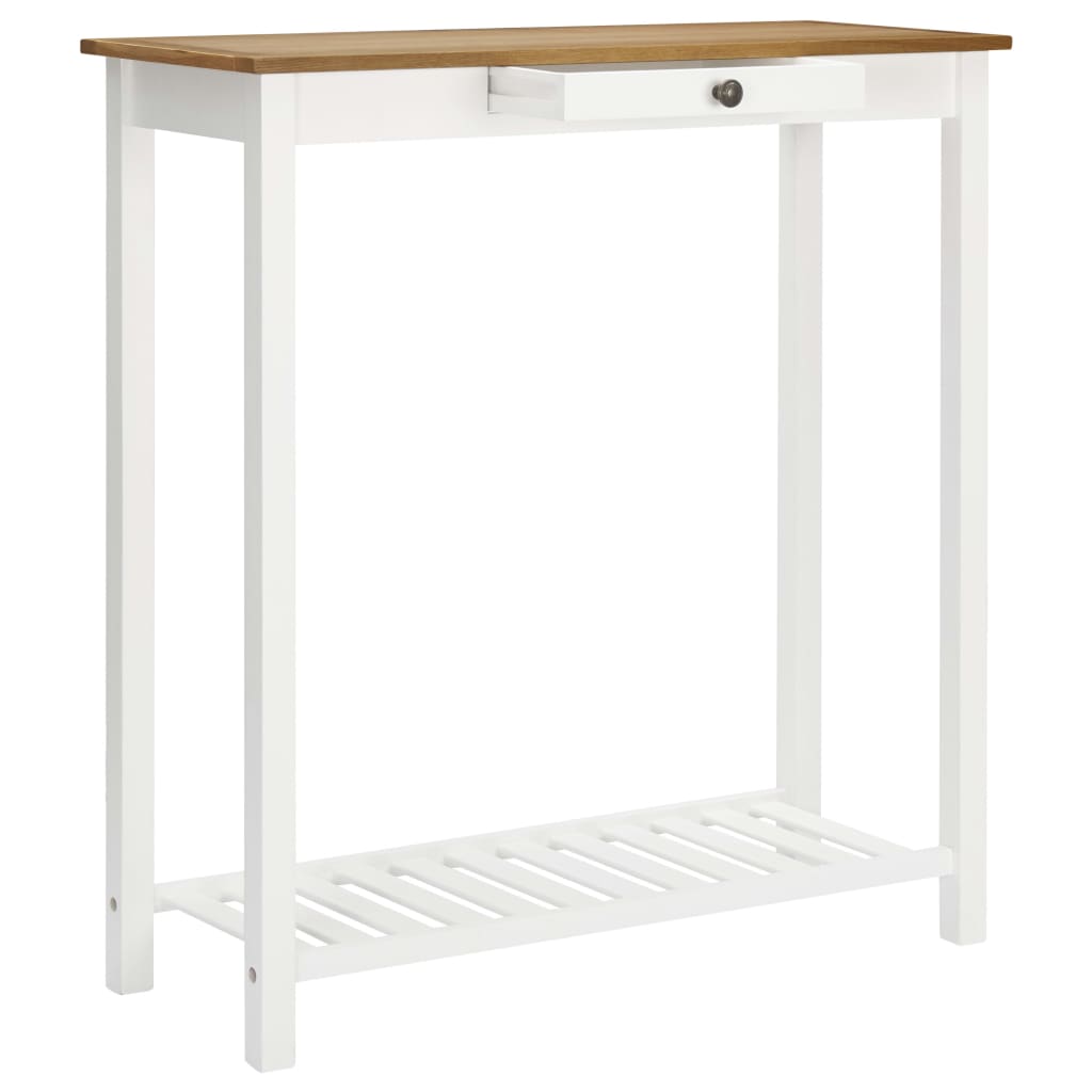 vidaXL Bartisch 100x40x110 cm Massivholz Eiche