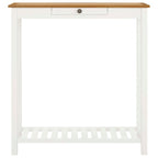 vidaXL Bartisch 100x40x110 cm Massivholz Eiche