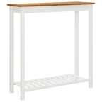 vidaXL Bartisch 100x40x110 cm Massivholz Eiche