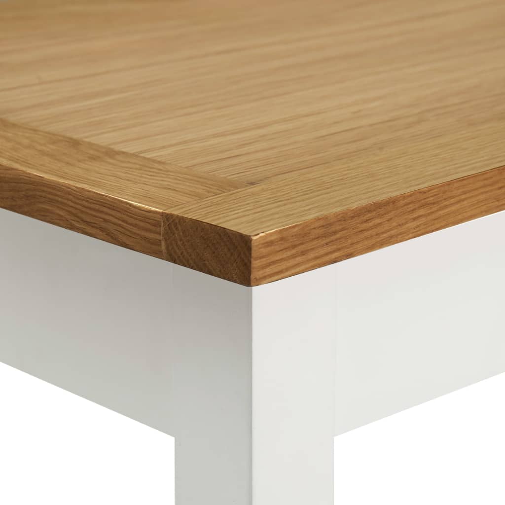 vidaXL Bartisch 100x40x110 cm Massivholz Eiche