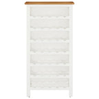 vidaXL Weinschrank 56x32x110 cm Massivholz Eiche