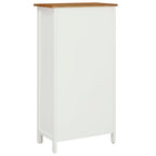 vidaXL Weinschrank 56x32x110 cm Massivholz Eiche