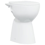 vidaXL Randloses WC 7 cm Extra Höhe Soft-Close Keramik Weiß