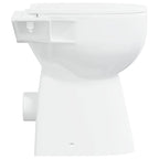 vidaXL Randloses WC 7 cm Extra Höhe Soft-Close Keramik Weiß