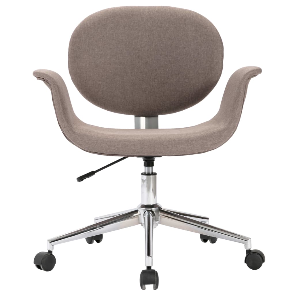 vidaXL Drehbarer Bürostuhl Taupe Stoff