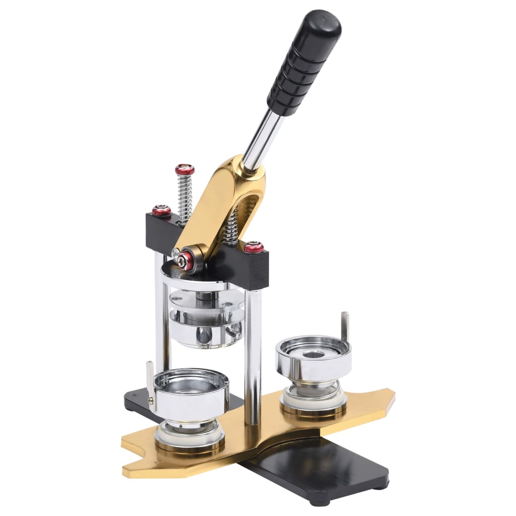vidaXL Buttonmaschine mit Kreisschneider Drehstanze