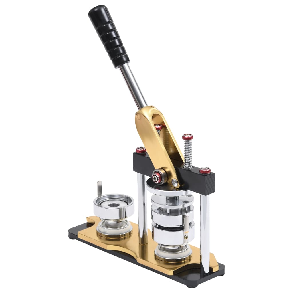 vidaXL Buttonmaschine mit Kreisschneider Drehstanze