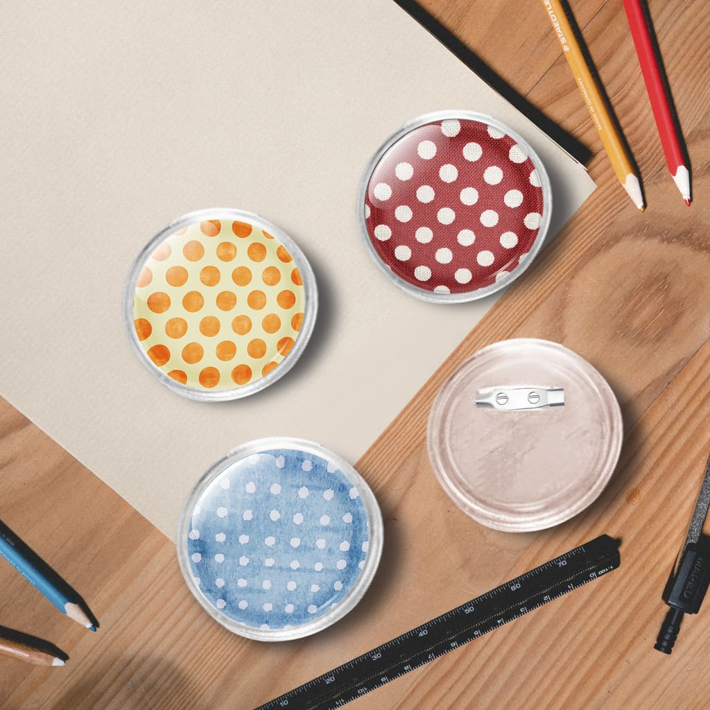 vidaXL Button-Set mit Anstecknadel 100 Stk. Acryl