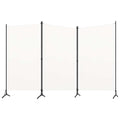 vidaXL 3-tlg. Raumteiler Weiß 260x180 cm Stoff
