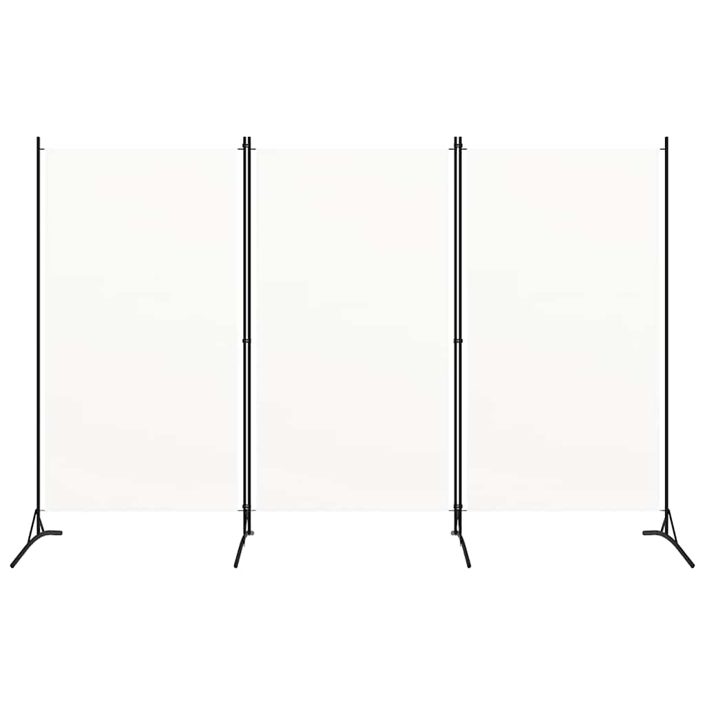 vidaXL 3-tlg. Raumteiler Weiß 260x180 cm Stoff