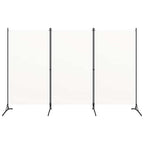 vidaXL 3-tlg. Raumteiler Weiß 260x180 cm Stoff