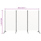 vidaXL 3-tlg. Raumteiler Weiß 260x180 cm Stoff