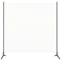 vidaXL Raumteiler Weiß 175x180 cm Stoff
