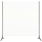 vidaXL Raumteiler Weiß 175x180 cm Stoff