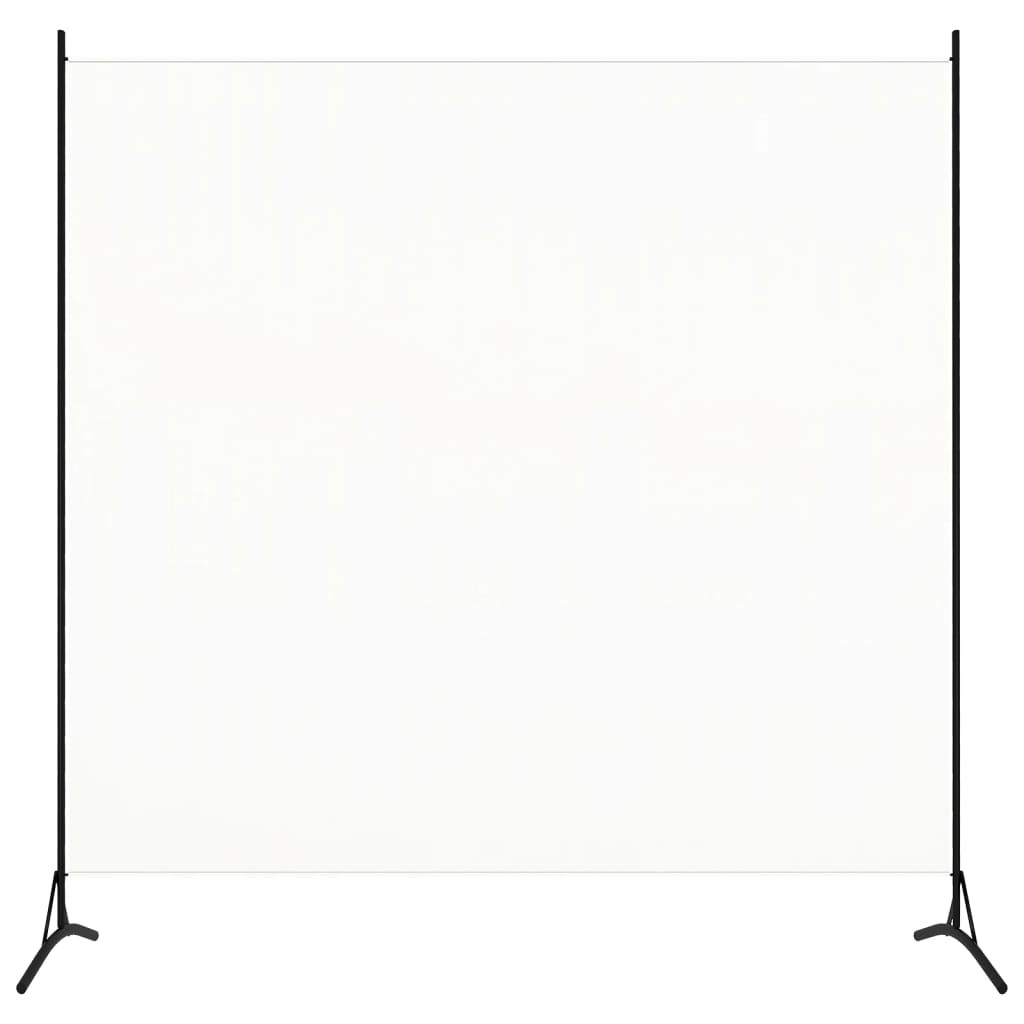 vidaXL Raumteiler Weiß 175x180 cm Stoff